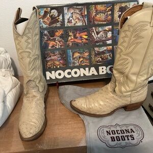 Vintage Nocona ostrich boots men’s 10